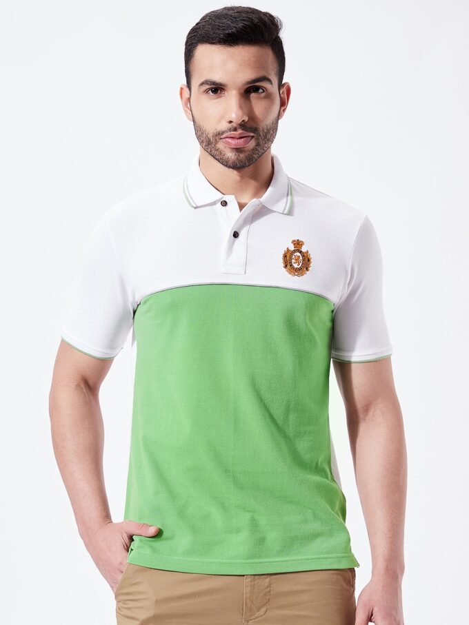 Colourblock Pique Polo - 2XL
