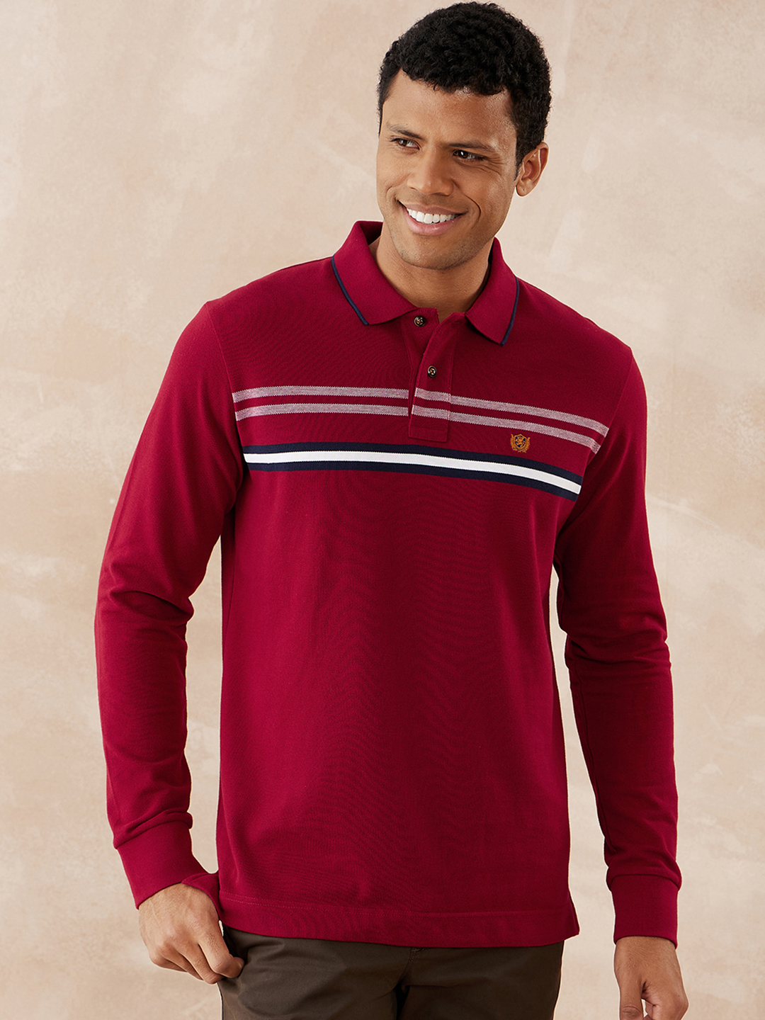 Chest best sale stripe polo