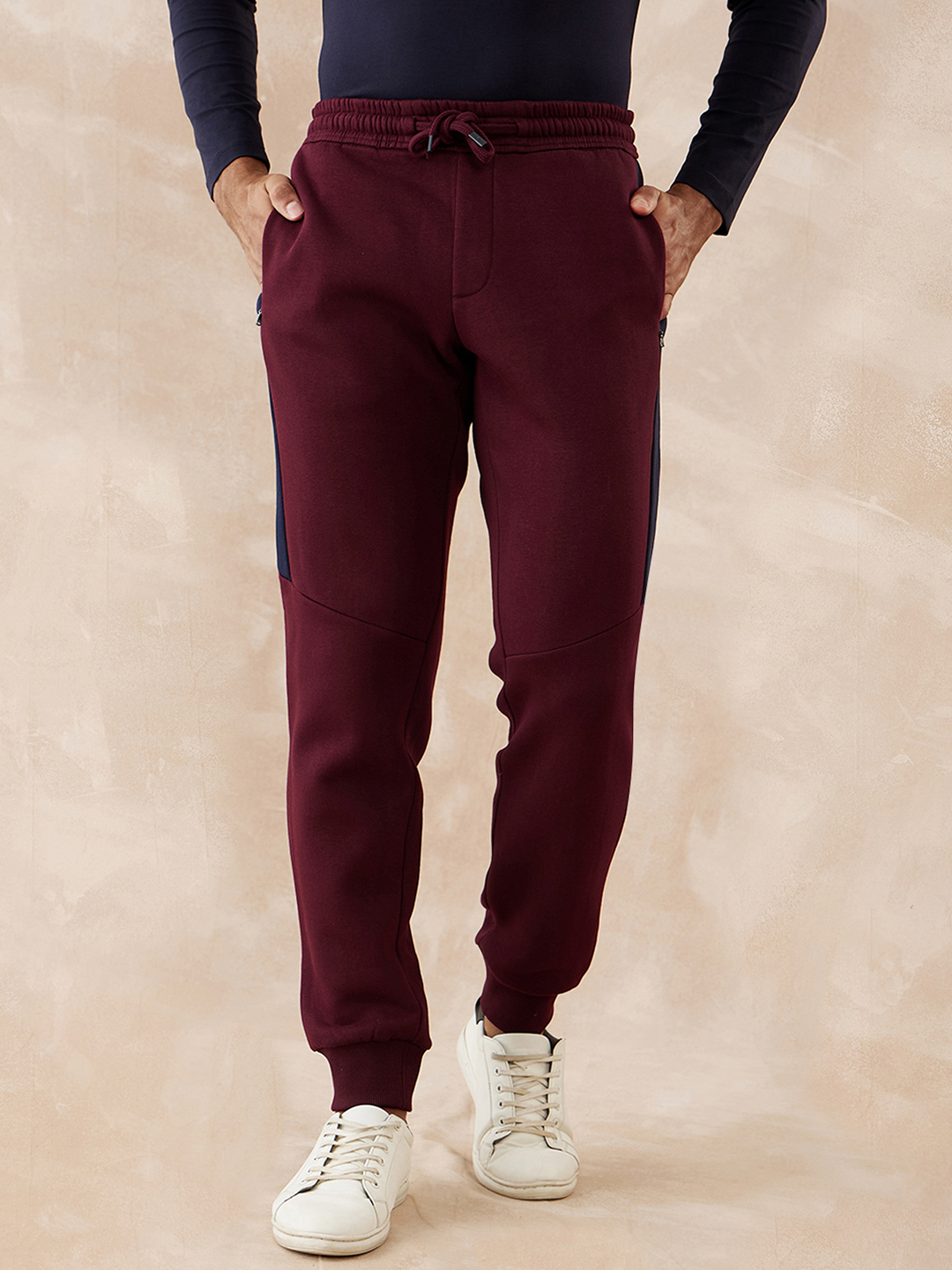 Buy Maroon Track Pants for Men by MASCULINO LATINO Online | Ajio.com