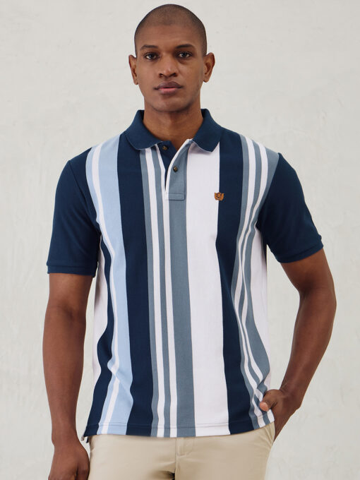★ ★ Vertical Stripe Polo Shirt T12F1TKT140MT1 Vertical Stripe Jersey Polo | Original Penguin US