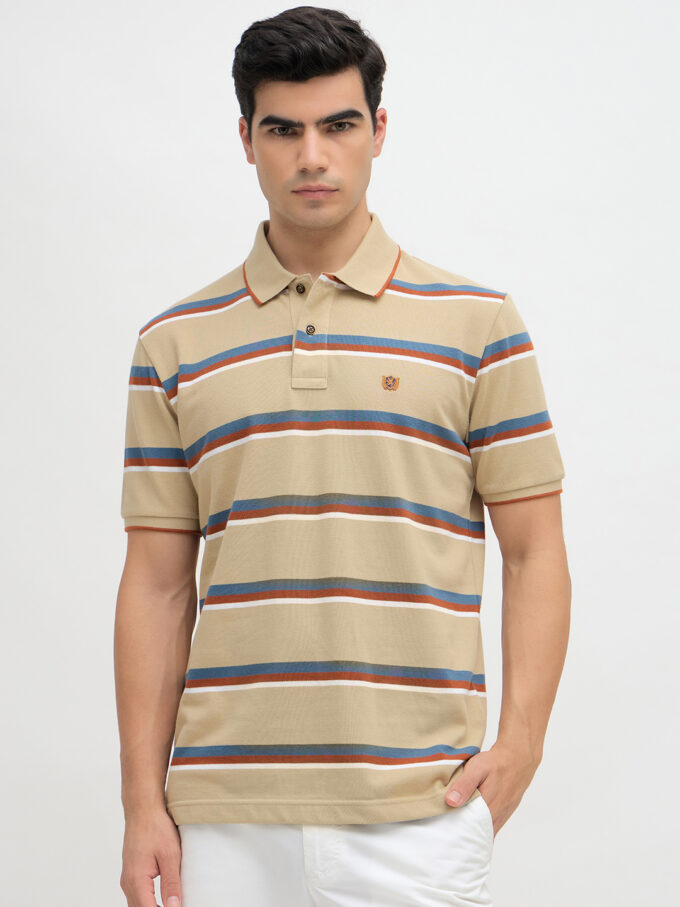 Horizontal Stripe Polo - M