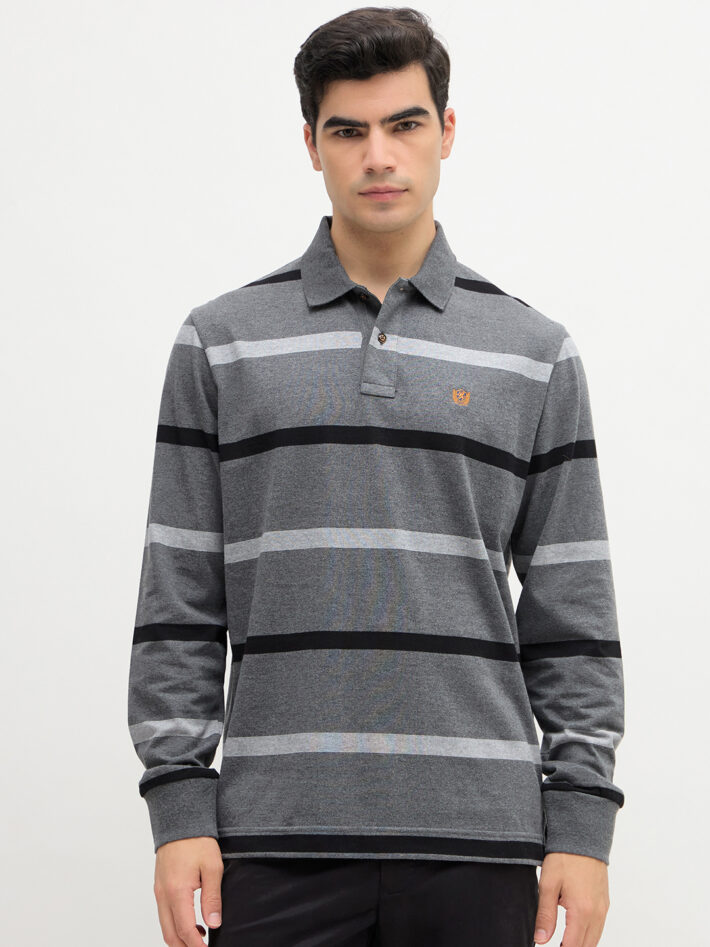 Jersey Striped Polo