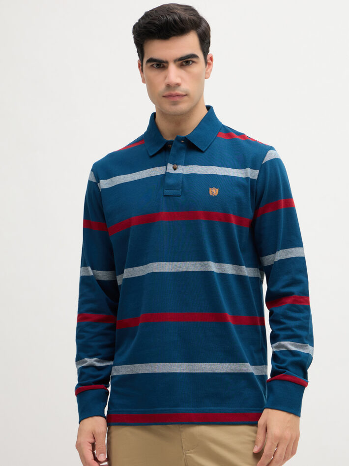 Jersey Striped Polo