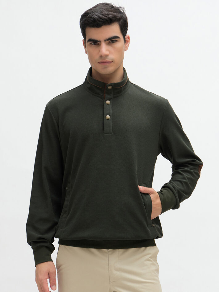 Waffle Knit Sweatshirt