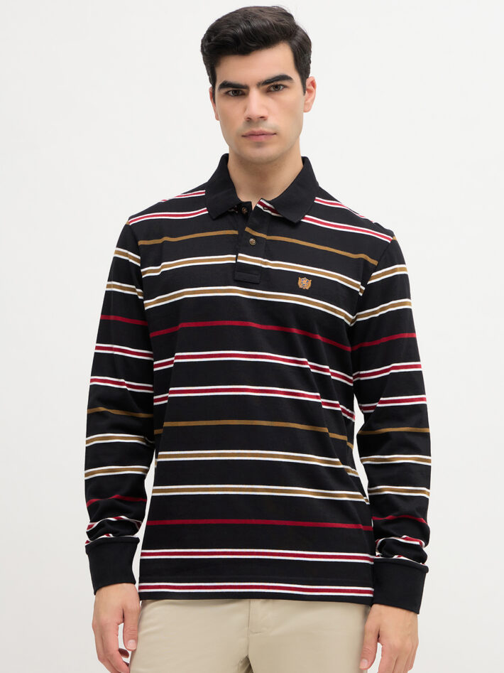 Stripe Jersey Polo