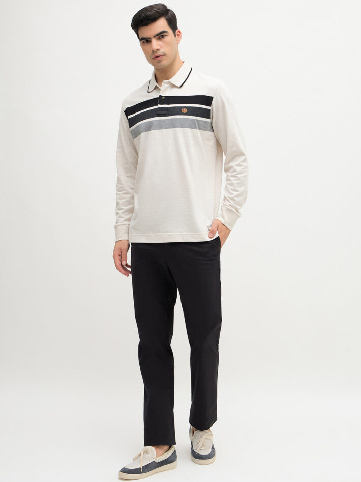 Jersey Chest Stripe Polo - Image 2