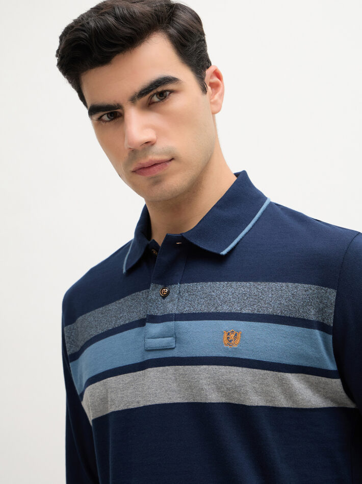 Jersey Chest Stripe Polo - Image 5