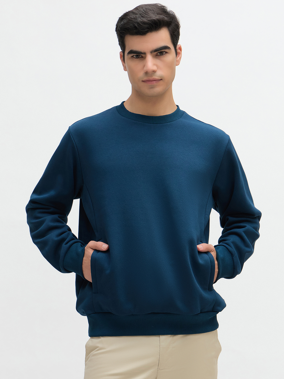 Fleece Round Neck Sweatshirt