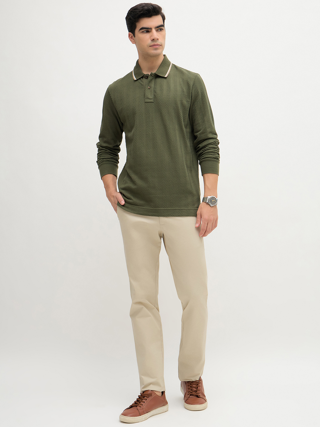 Jacquard Knit Polo - Image 2