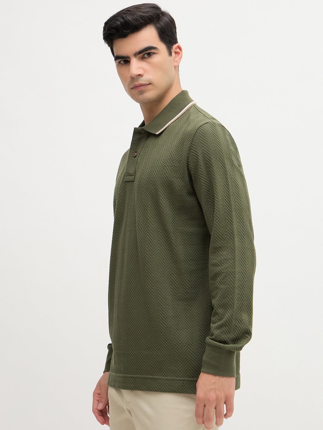 Jacquard Knit Polo - Image 3
