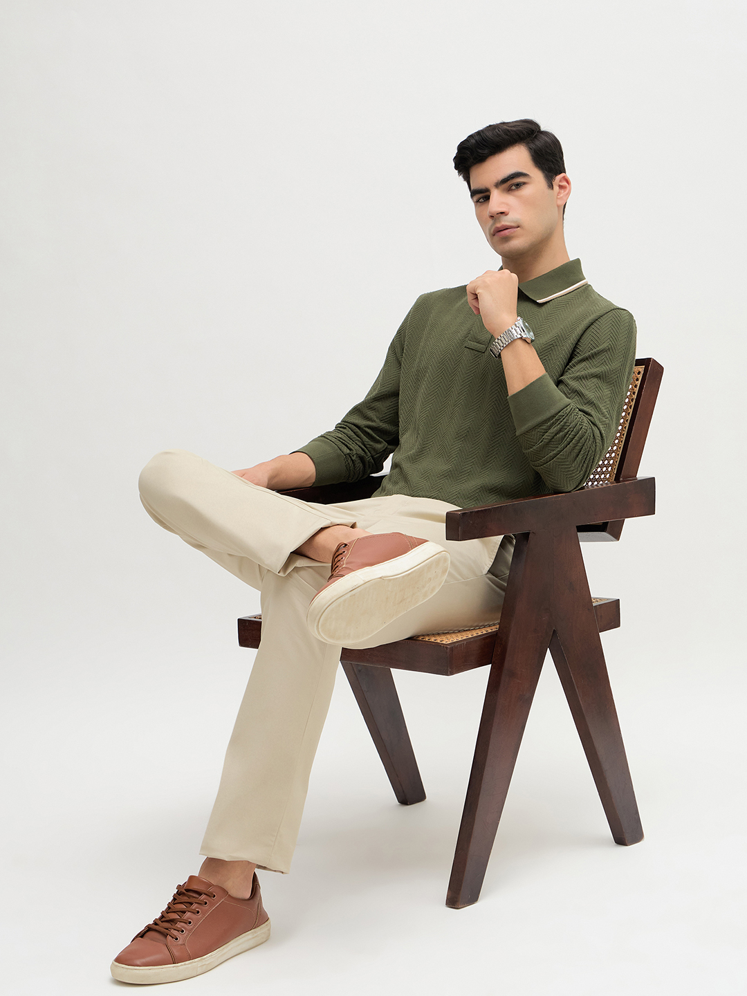Jacquard Knit Polo - Image 6