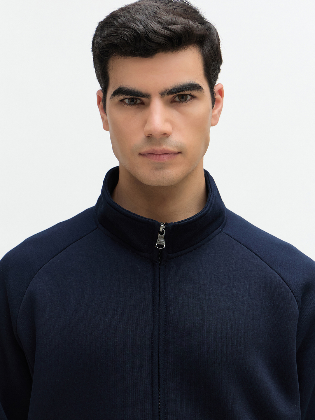 Stand Up Collar Zip Sweatshirt - Image 5