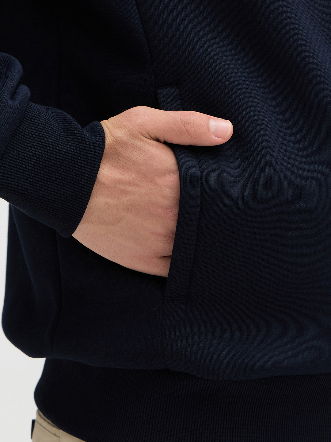 Stand Up Collar Zip Sweatshirt - Image 6